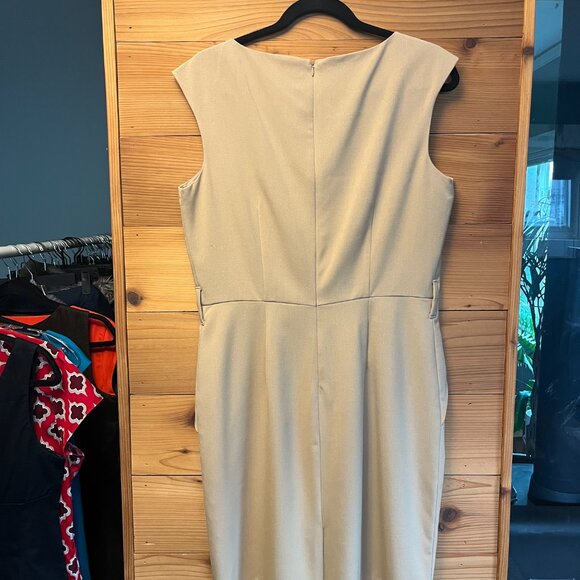 Calvin Klein Camel Sleeveless Dress - 12 - Picture 3 of 3